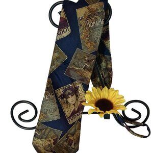 Buckner NY Metropolitan Opera Programs Italian Silk Tie 56 x 3.5"